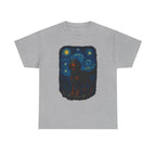Gordon Setter With Starry Night Van Gogh Style Artwork T-Shirt