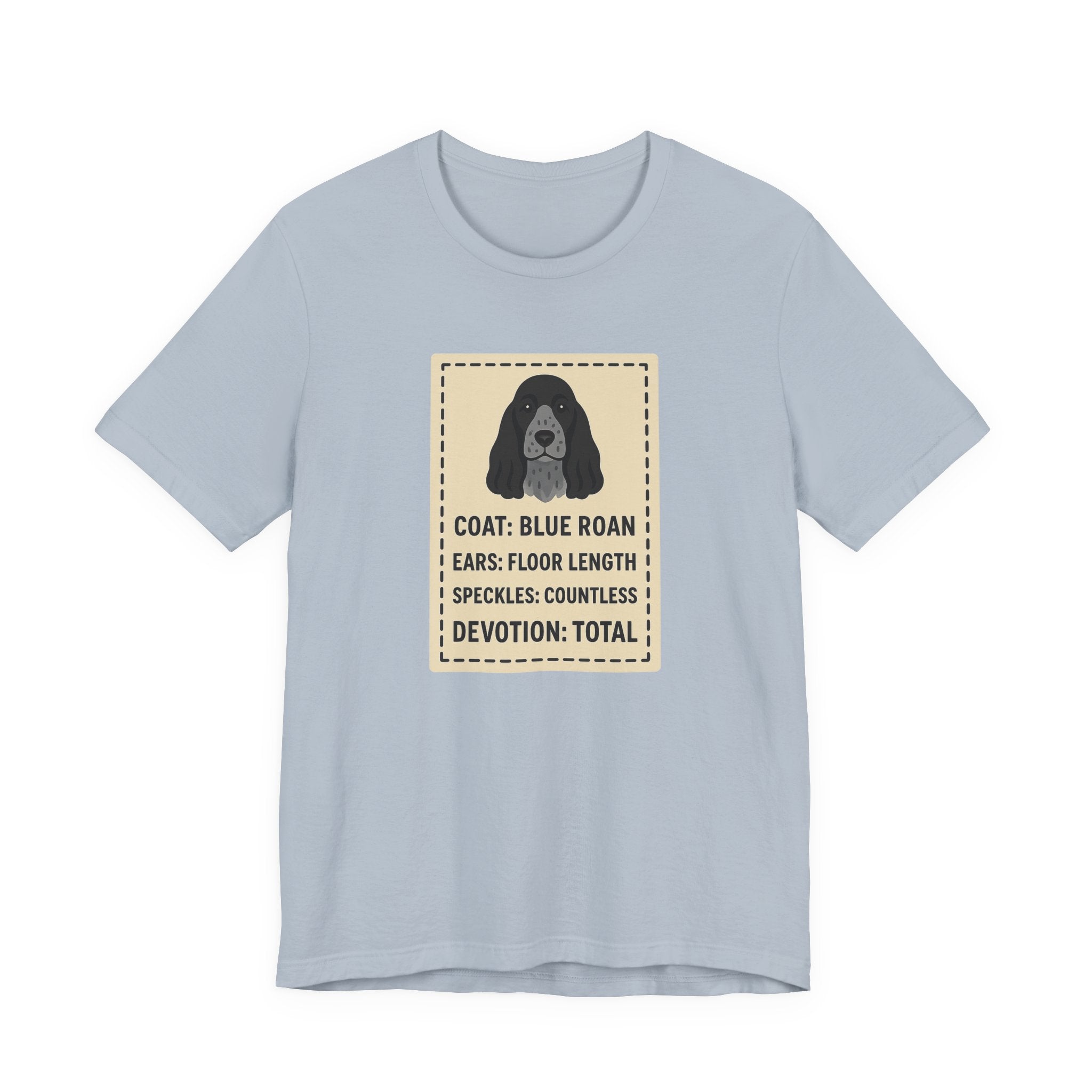 English Cocker Blue Roan Coat Tee