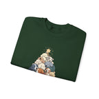Sleeping Dogs Stacked Christmas Tree Funny Holiday Sweatshirt