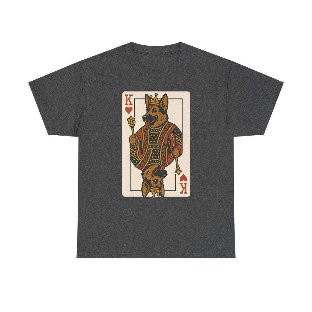 King German Shepherd Playing Card Game Design T-Shirt
