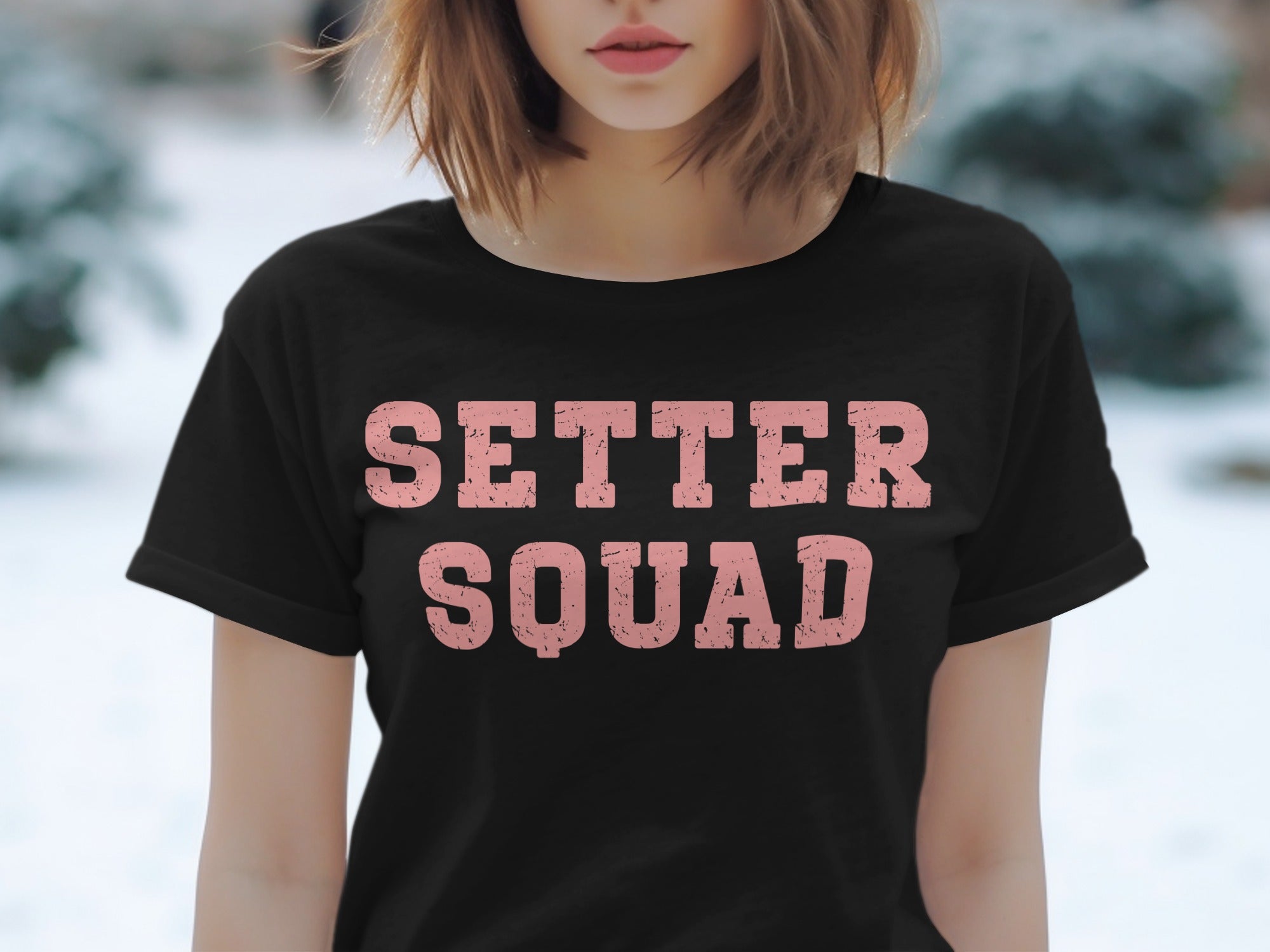 Setter Squad comfortable casual tee for volleyball fans