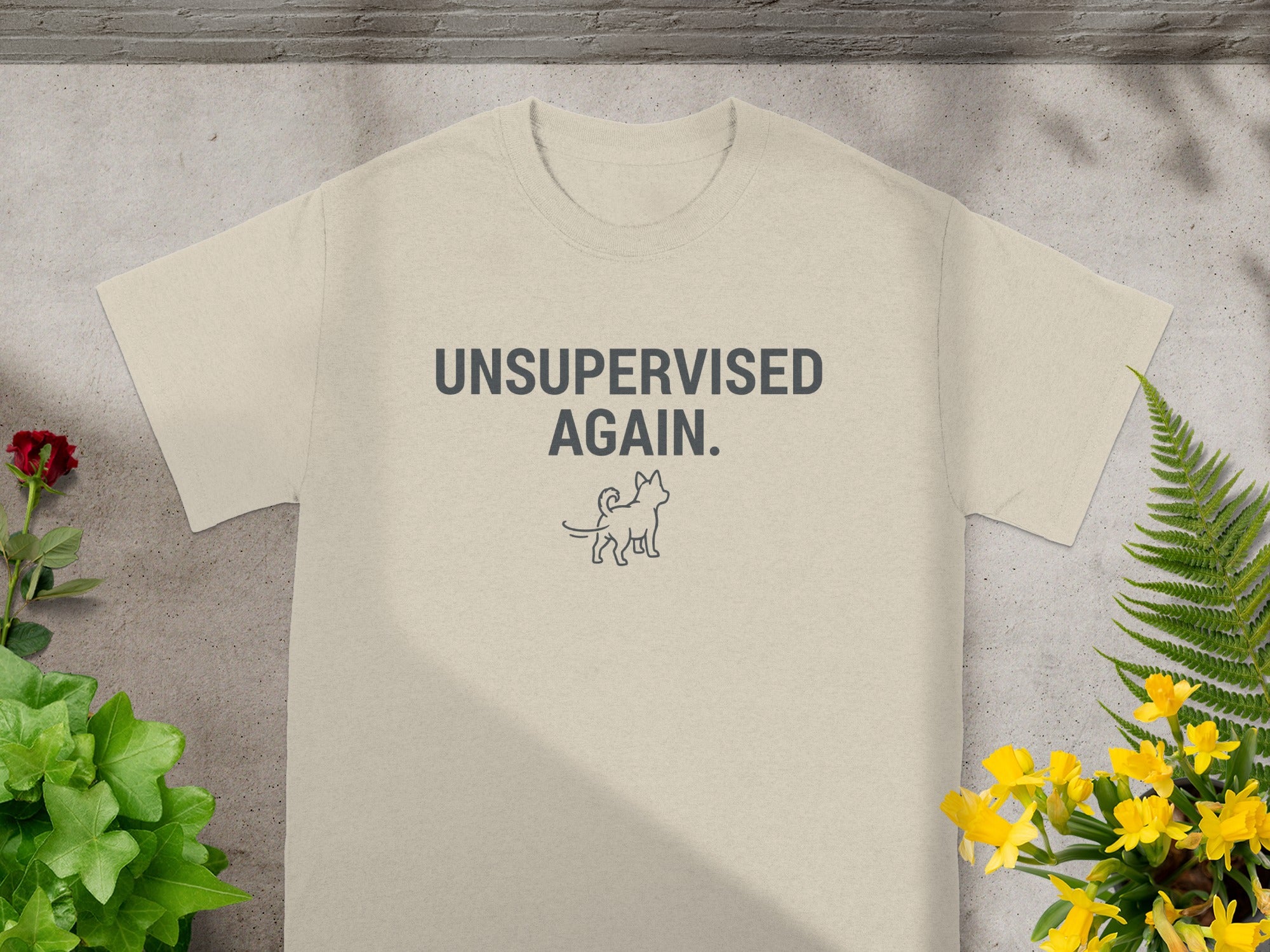 Unsupervised Again Graphic Tee Shirt for Casual Wear