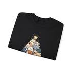 Sleeping Dogs Stacked Christmas Tree Funny Holiday Sweatshirt