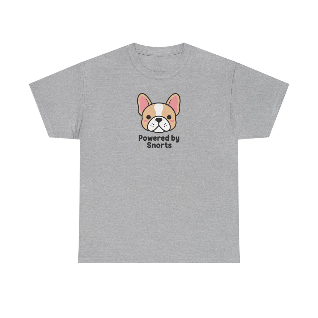 Powered By Snorts Cute French Bulldog T-Shirt