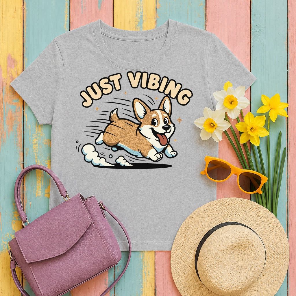 Cute Corgi Just Vibing t-shirt
