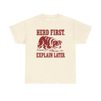 Herd First. Explain Later. Border Collie t-shirt, view 3
