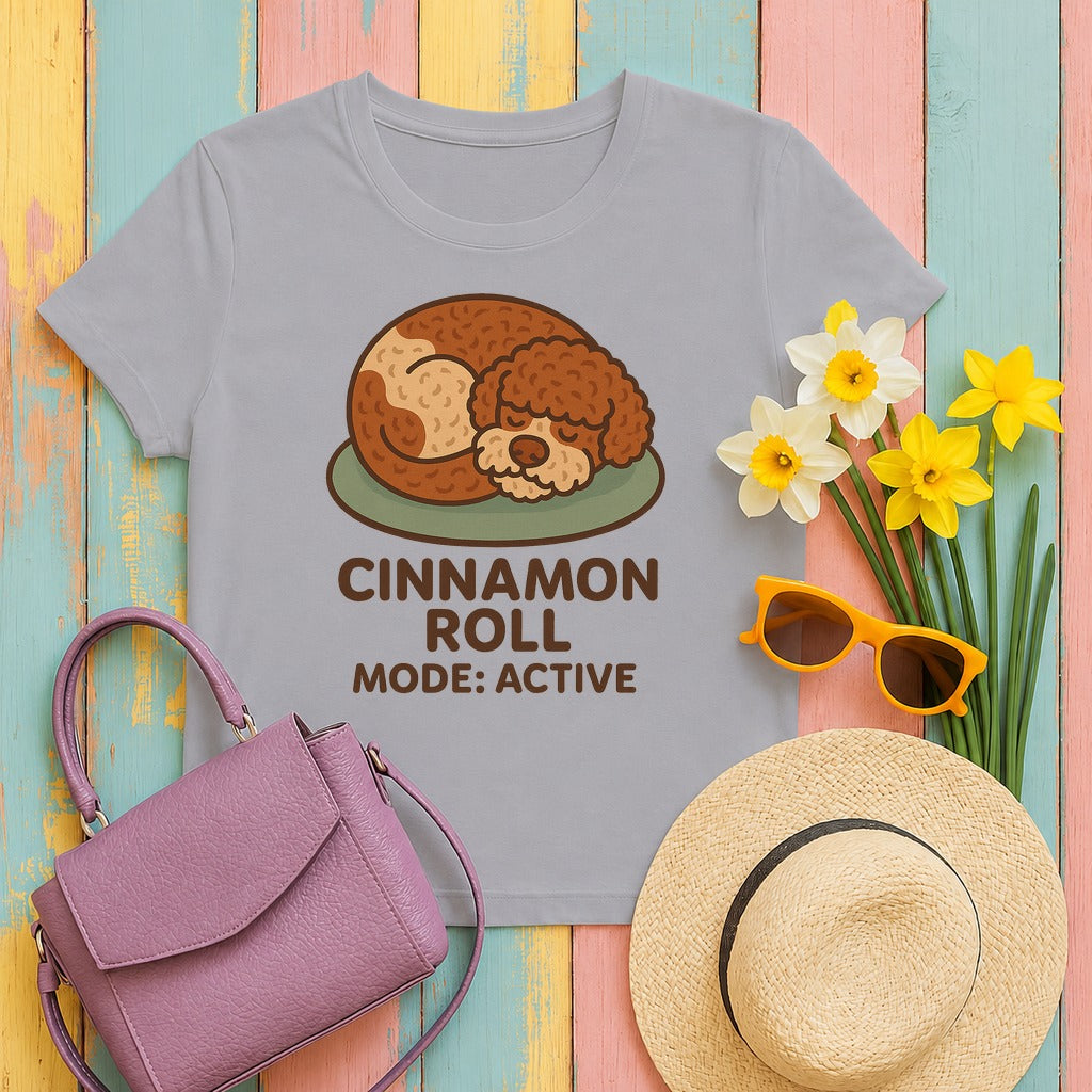 Lagotto Cinnamon Roll Mode Tee in Athletic Heather