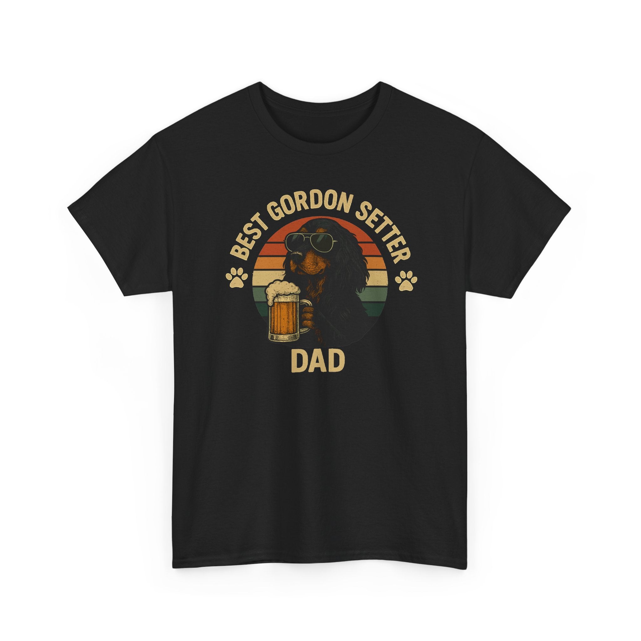 Best Gordon Setter Dad with Beer Graphic T-Shirt