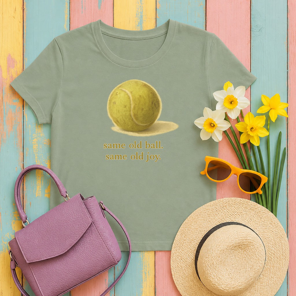 Black Lab Same Old Ball Same Old Joy T-shirt in Sage