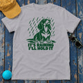 It's Raining I'll Hold It Dachshund T-Shirt in Athletic Heather