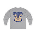 Corgi Authority: Tiny Legs Long Sleeve Tee in Sport Grey