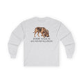 Every Walk Is An Investigation Bloodhound Long Sleeve Tee in Ash
