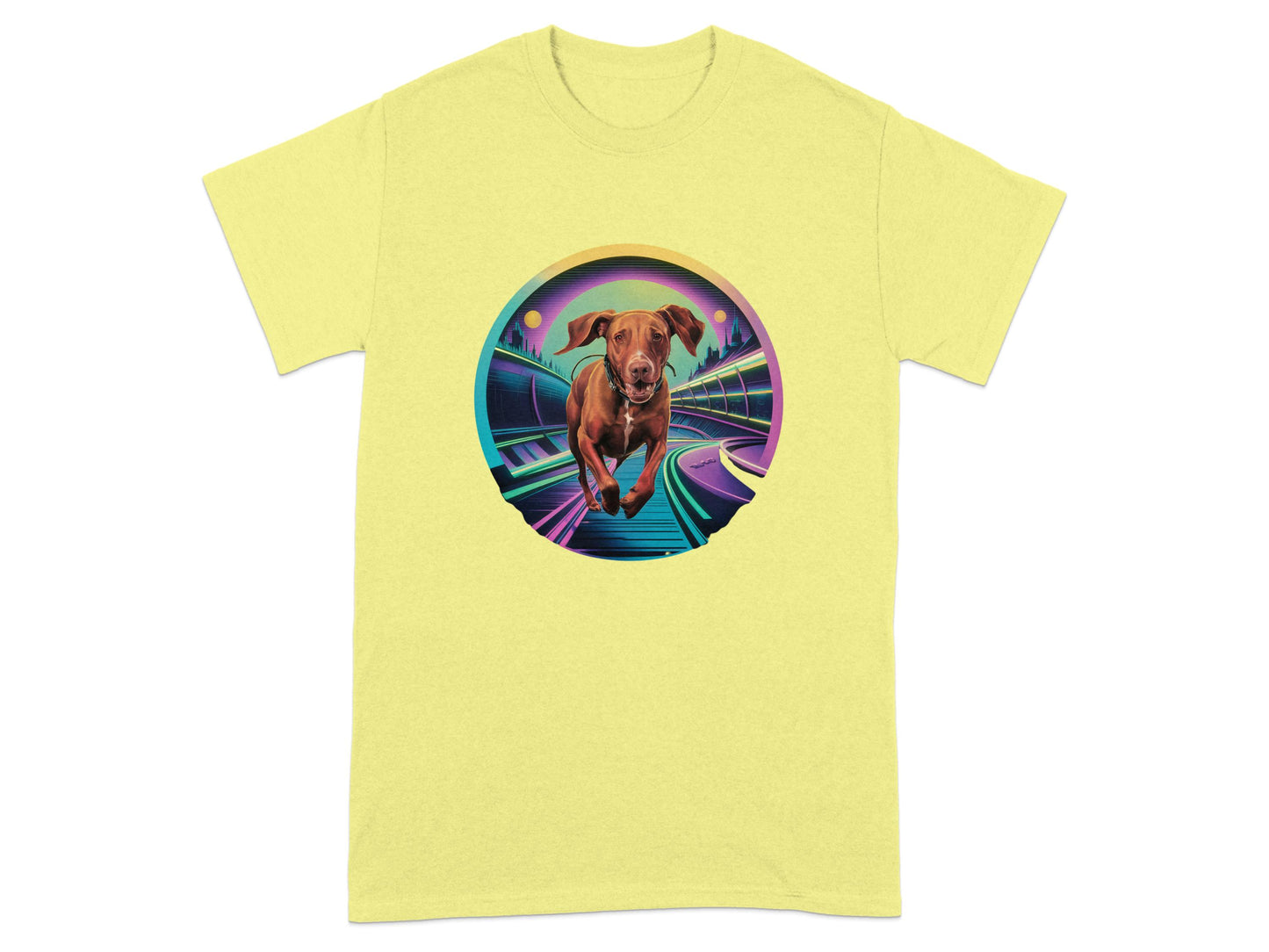Retro Dog Space Adventure Graphic T-Shirt product type