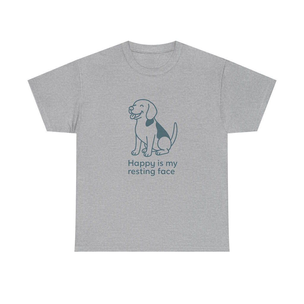 Happy Is My Resting Face - Funny Beagle Tee
