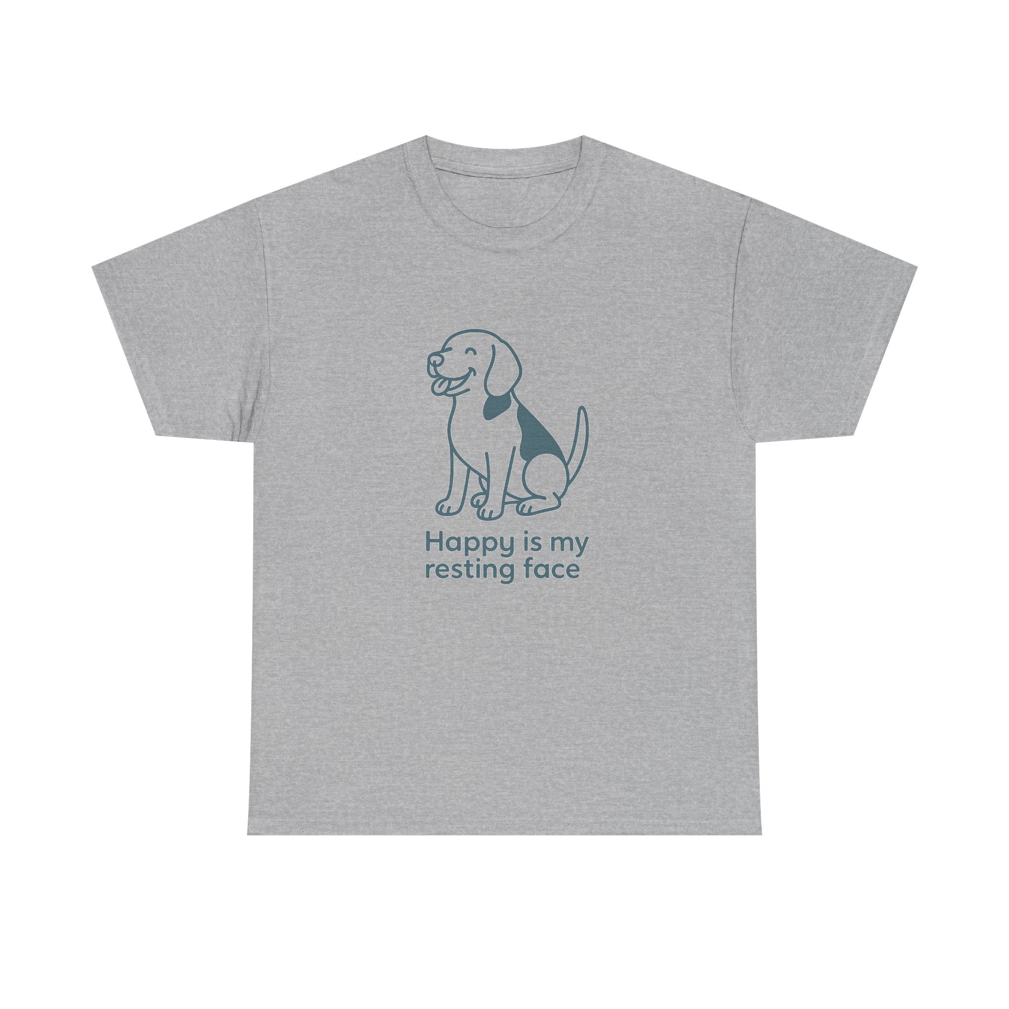 Happy Is My Resting Face - Funny Beagle Tee