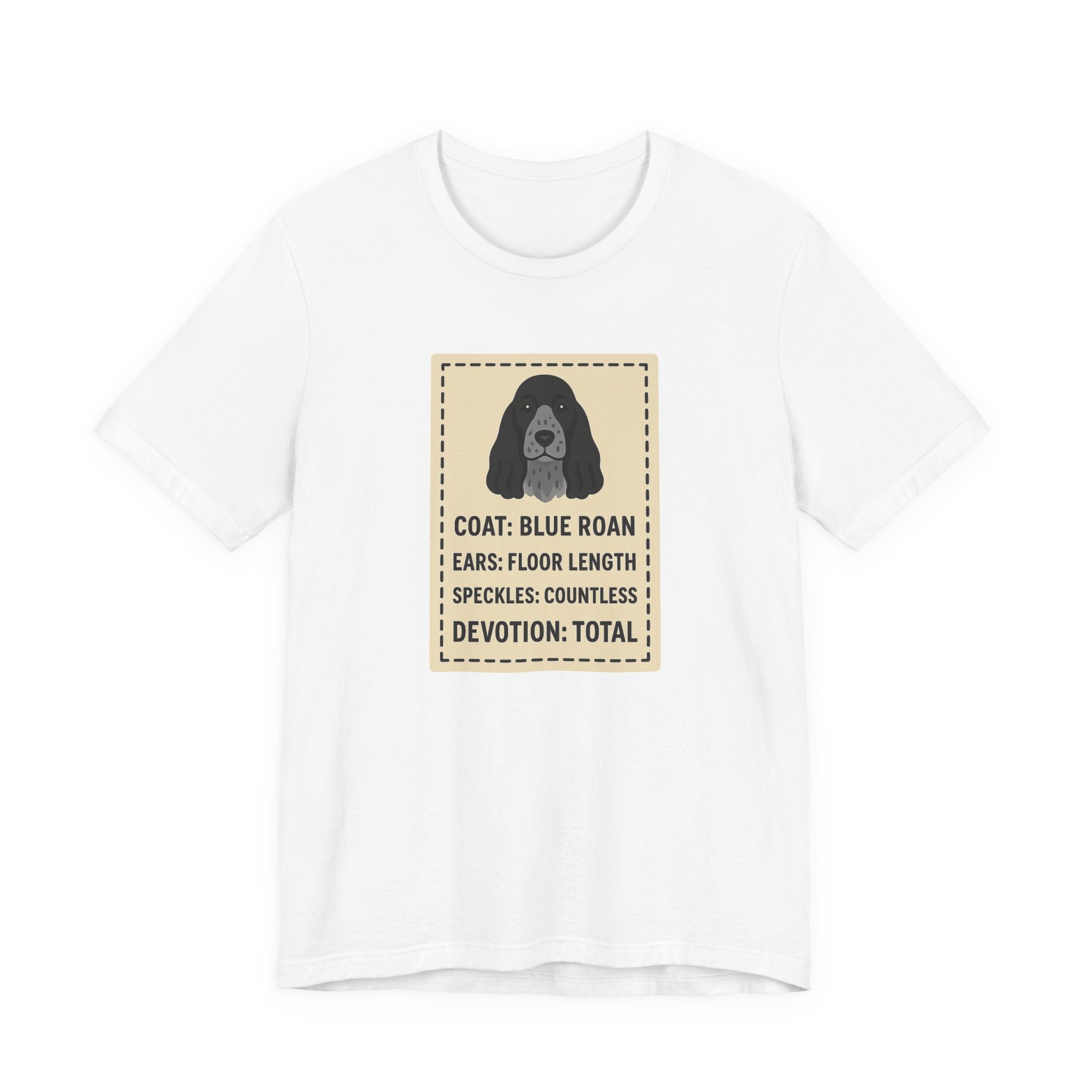 English Cocker Blue Roan Coat Tee