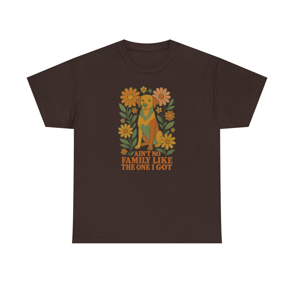 Ain't No Family Like The One I Got Vizsla Flowers t-shirt, view 3