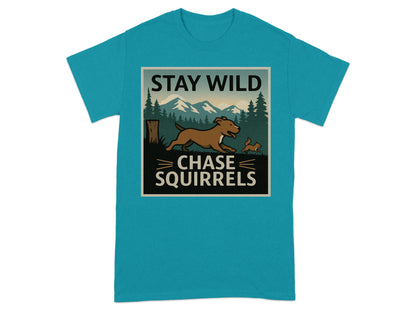 Stay Wild Chase Squirrels Graphic Tee product type