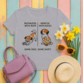 Kooikerhondje Ruthless With Rats Tee in Athletic Heather