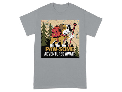 Paw-Some Adventures Await Graphic T-Shirt product
