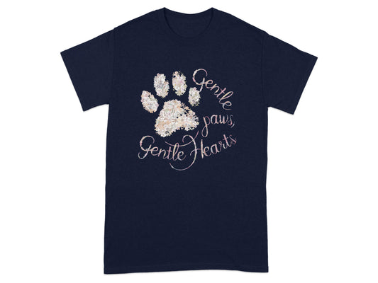 Gentle Paws Gentle Hearts Paw Print Graphic product type