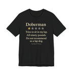 Doberman One-Star Review Tee