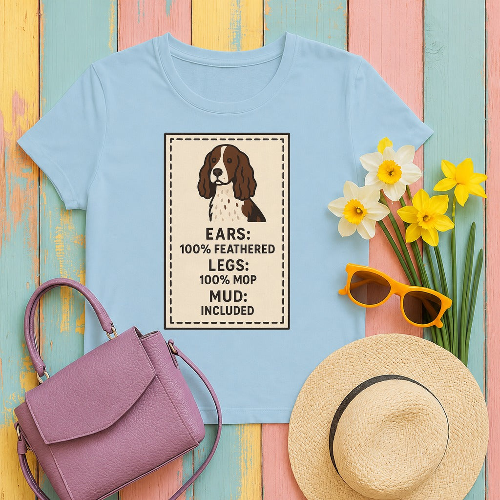 Springer Ears 100% Feathered Tee in Light Blue