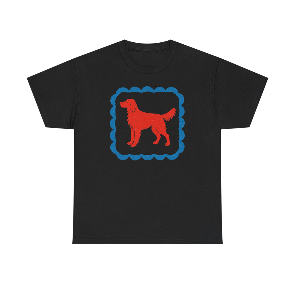 A Red Gordon Setter in Blue Frame Graphic T-Shirt