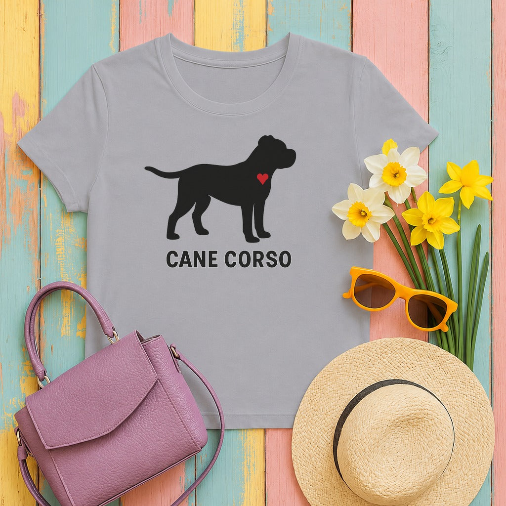 Cane Corso Silhouette Tee in Athletic Heather