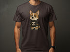 Grumpy Punk Puppy in Skull Shirt Design T-shirt product