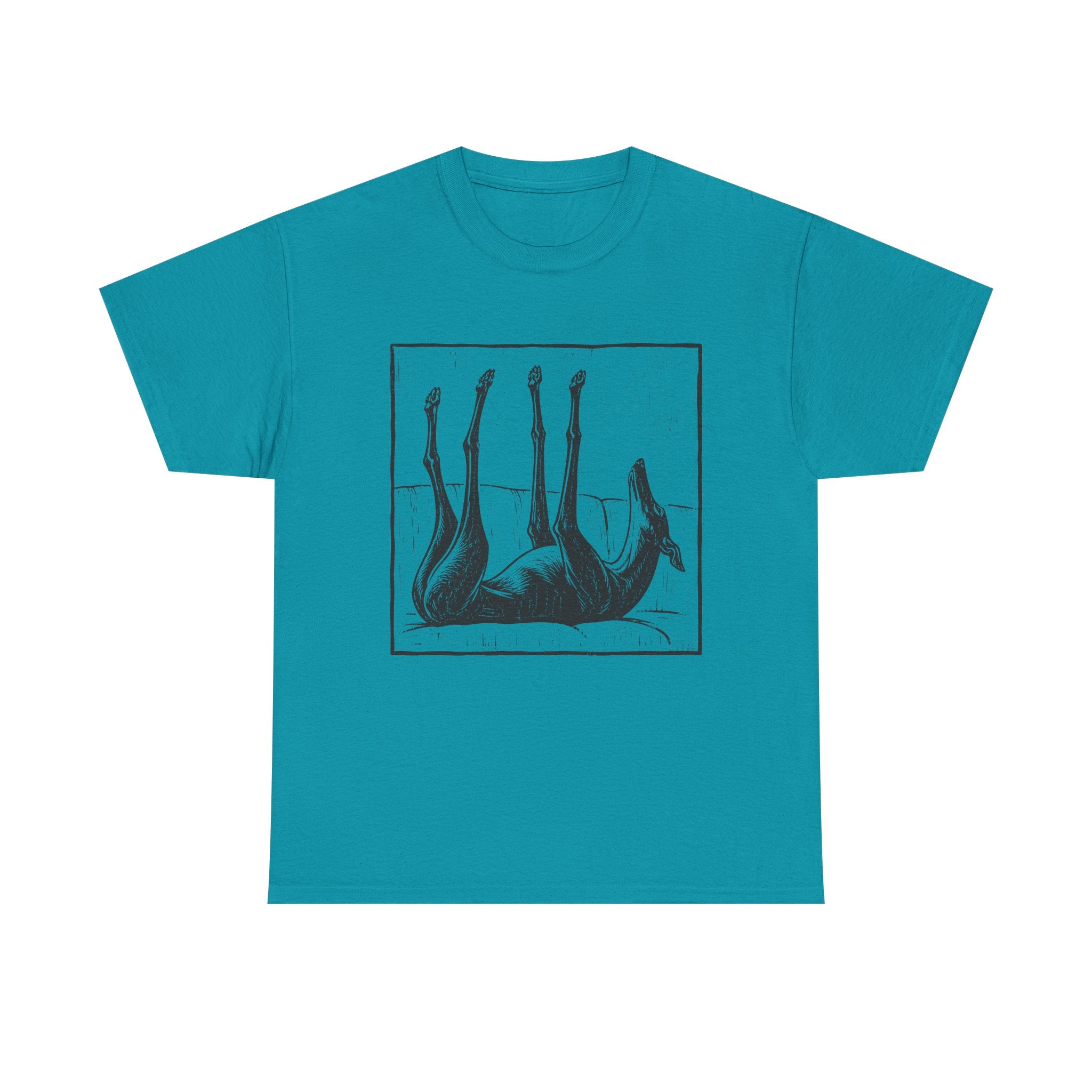 Upside Down Sleeping Greyhound T-Shirt