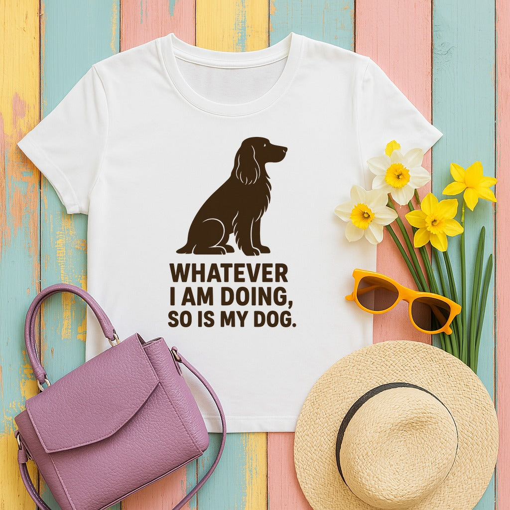 Field Spaniel So Is My Dog Tee in White