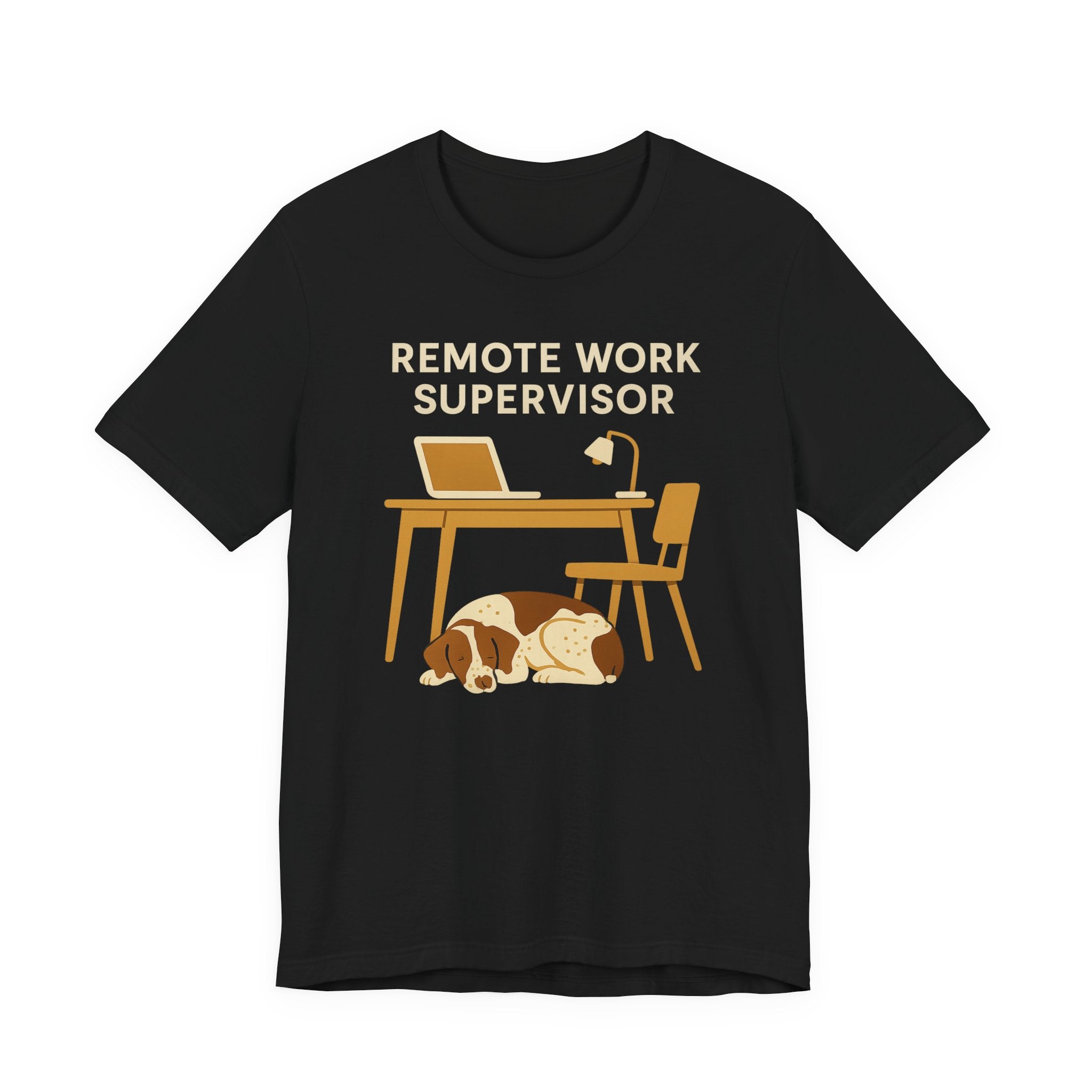 Brittany Spaniel Remote Work Supervisor Tee