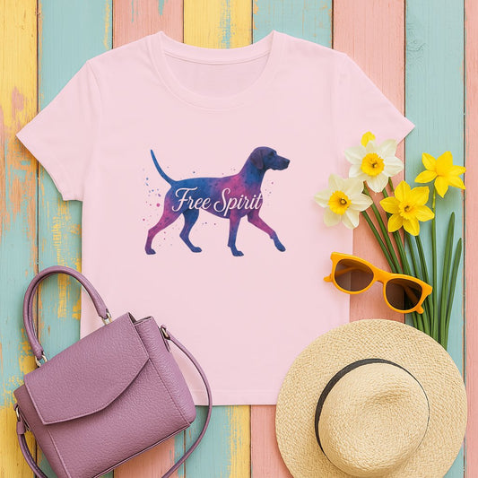 Free Spirit Dog Graphic Pink T-Shirt product
