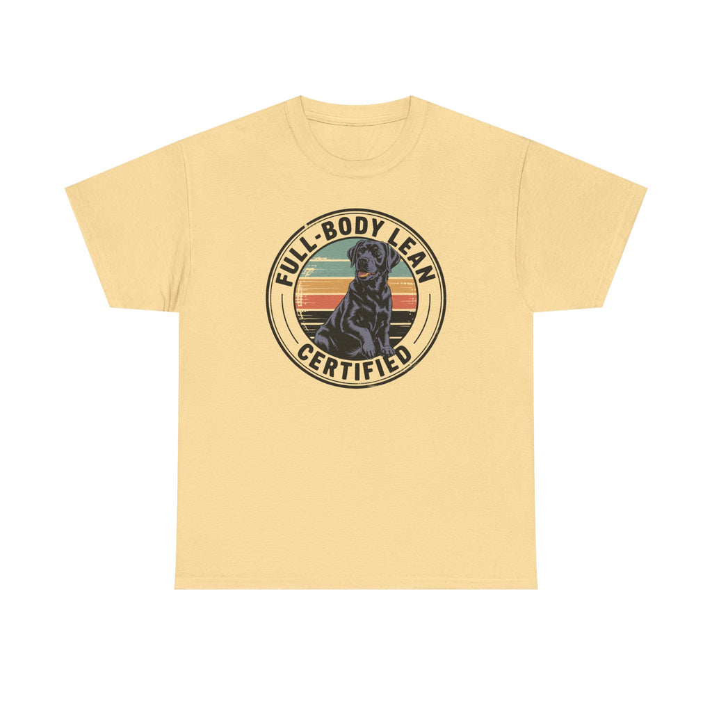 Full-Body Lean Certified Black Labrador T-Shirt