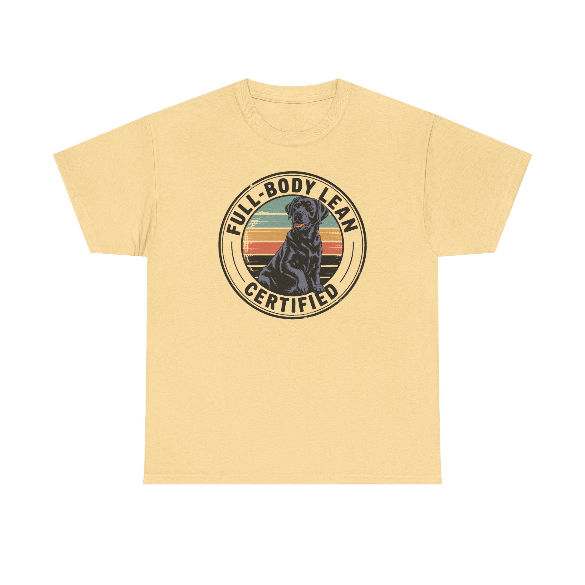 Full-Body Lean Certified Black Labrador T-Shirt