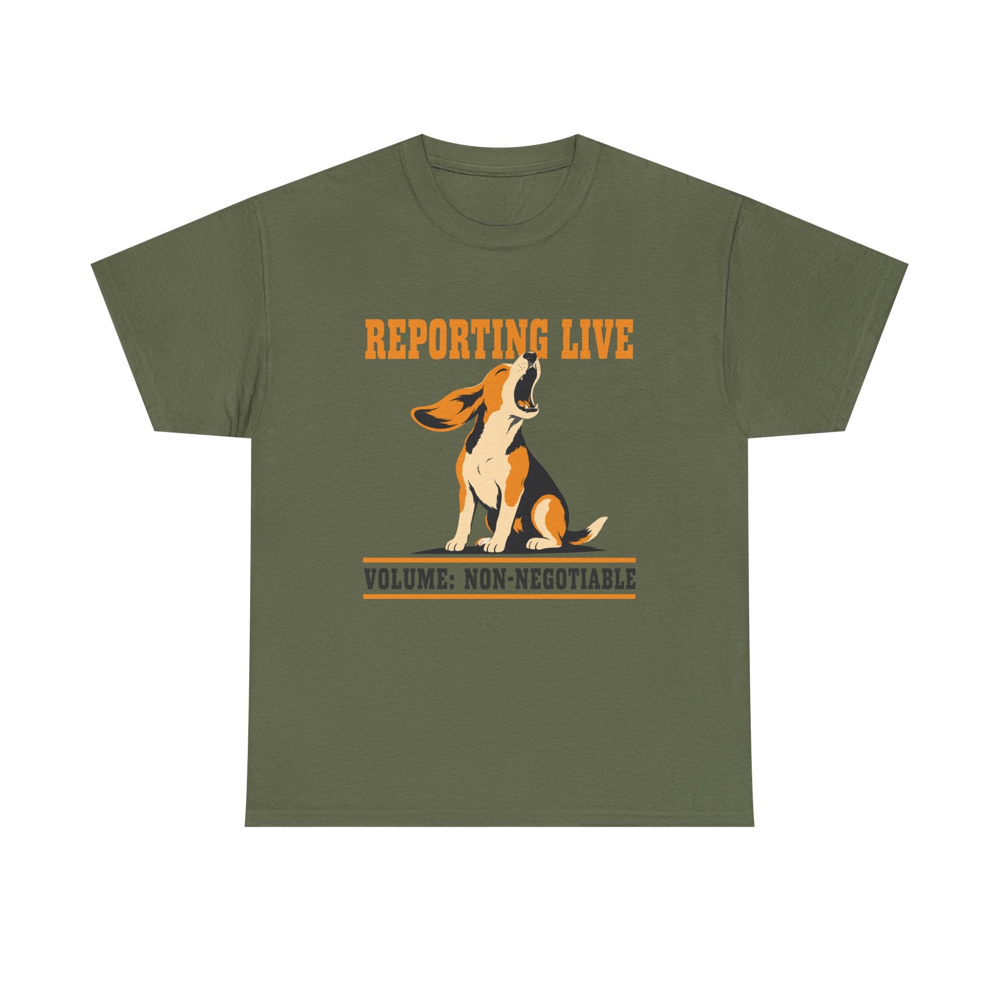 Reporting Live Howling Beagle T-Shirt
