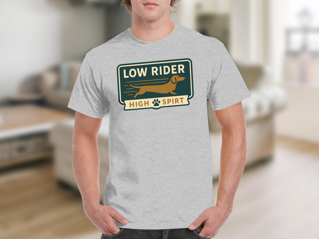 Low Rider High Spirit Dachshund Graphic T-shirt