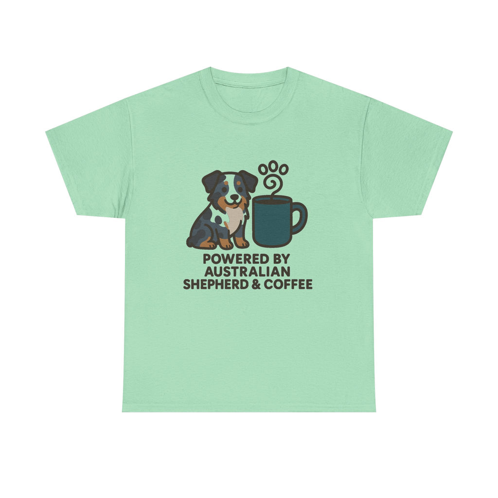 Powered By Aussie & Coffee T-Shirt