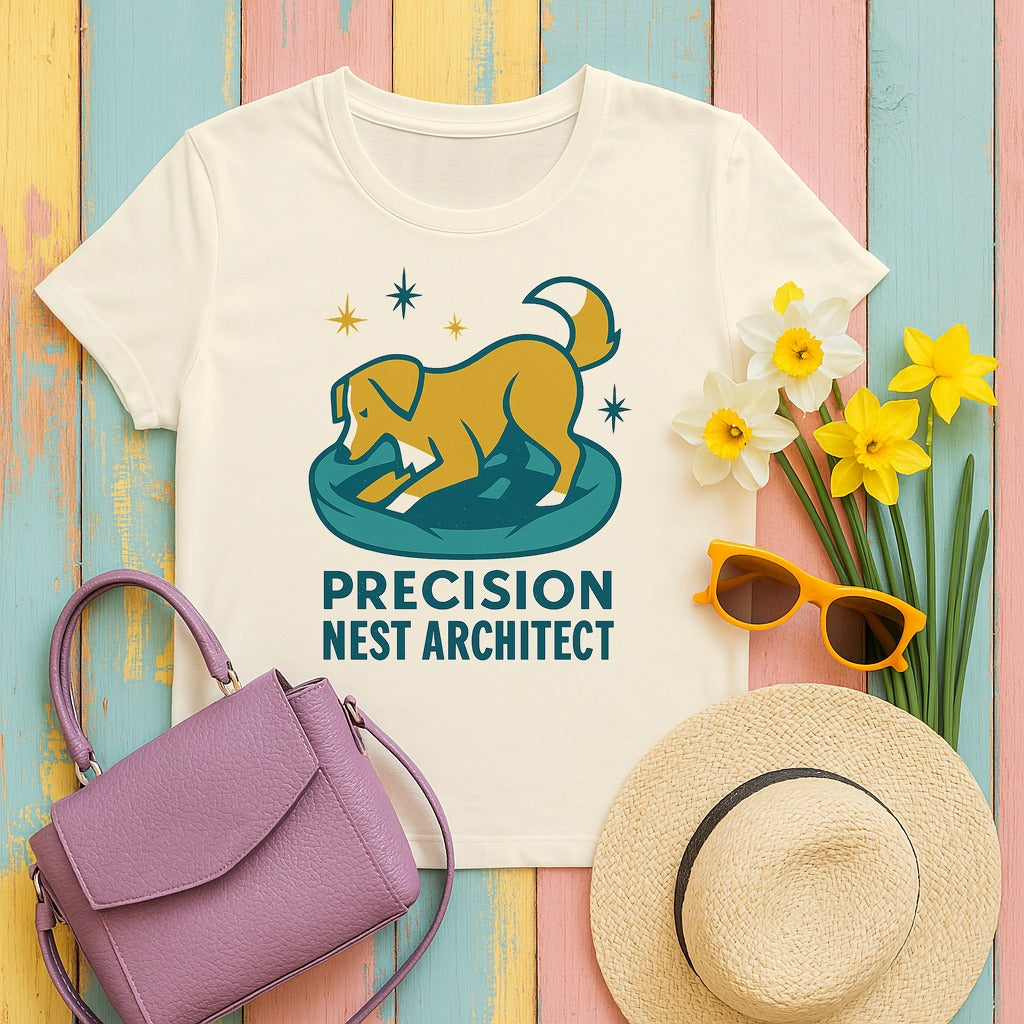 Nova Scotia Duck Tolling Retriever Precision Nest Architect T-shirt in Natural