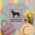 Field Spaniel Saved Thanks To Four Dogs Tee in Athletic Heather