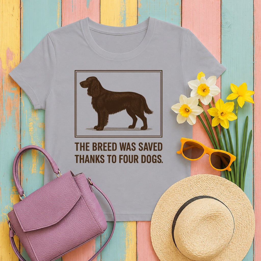 Field Spaniel Saved Thanks To Four Dogs Tee in Athletic Heather