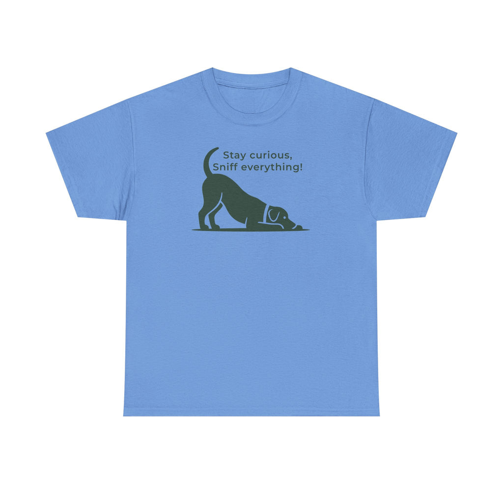 Stay Curious Dog Play Bow Graphic T-Shirt