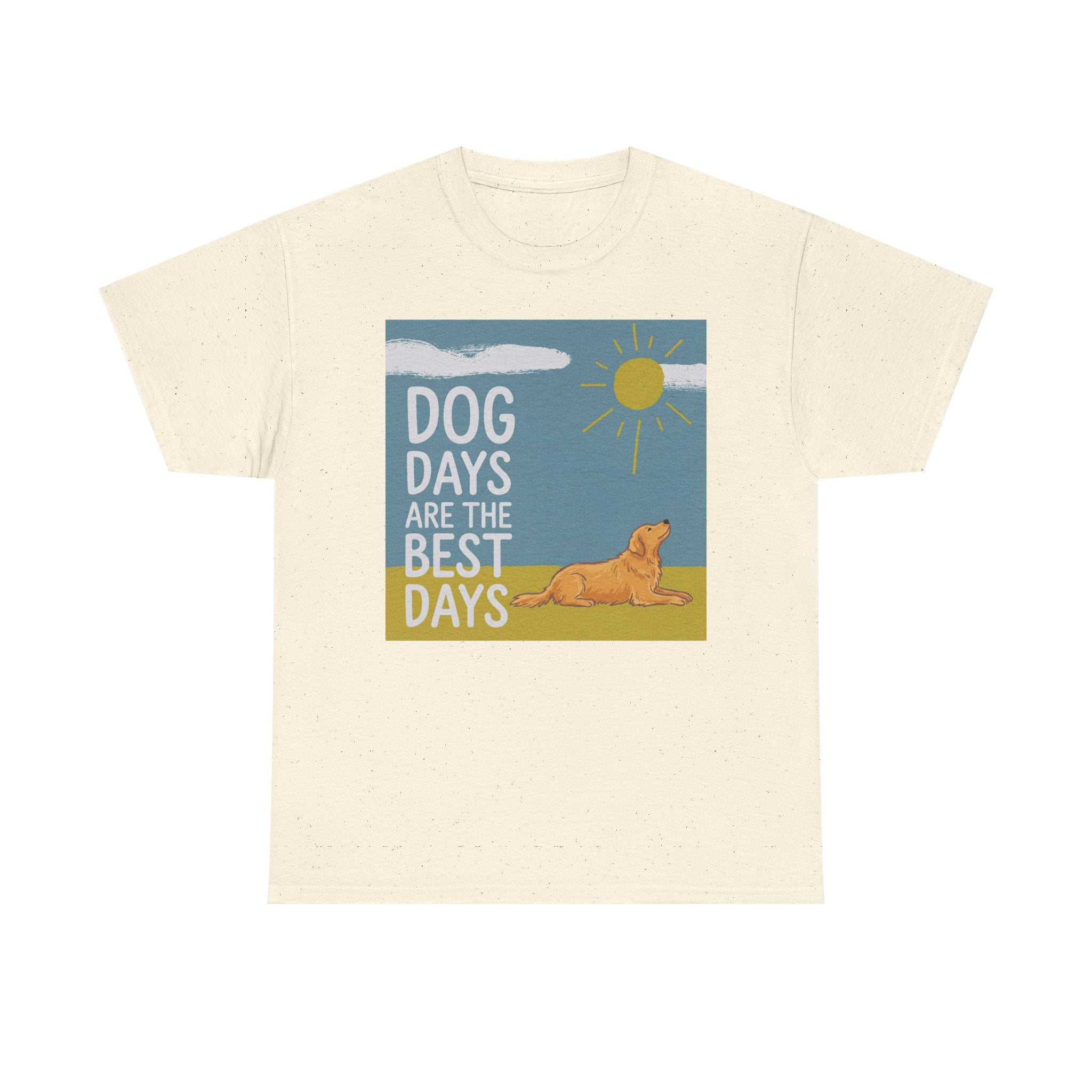 Dog Days Are The Best Days Graphic Golden Retriever T-Shirt