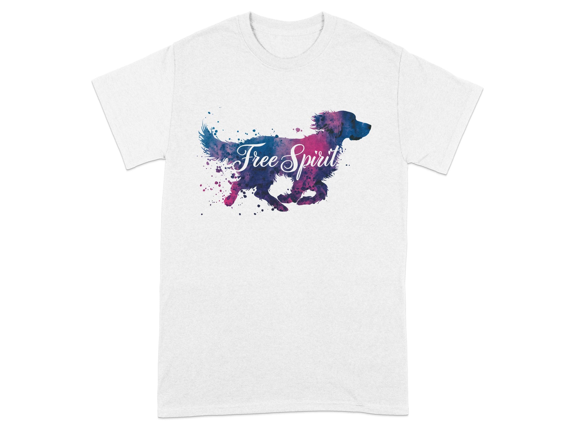 Free Spirit Colorful Dog Art Graphic T-shirt product type