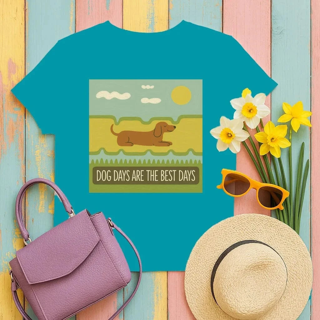 Dog Days Are The Best Days Dachshund T-Shirt T-shirt