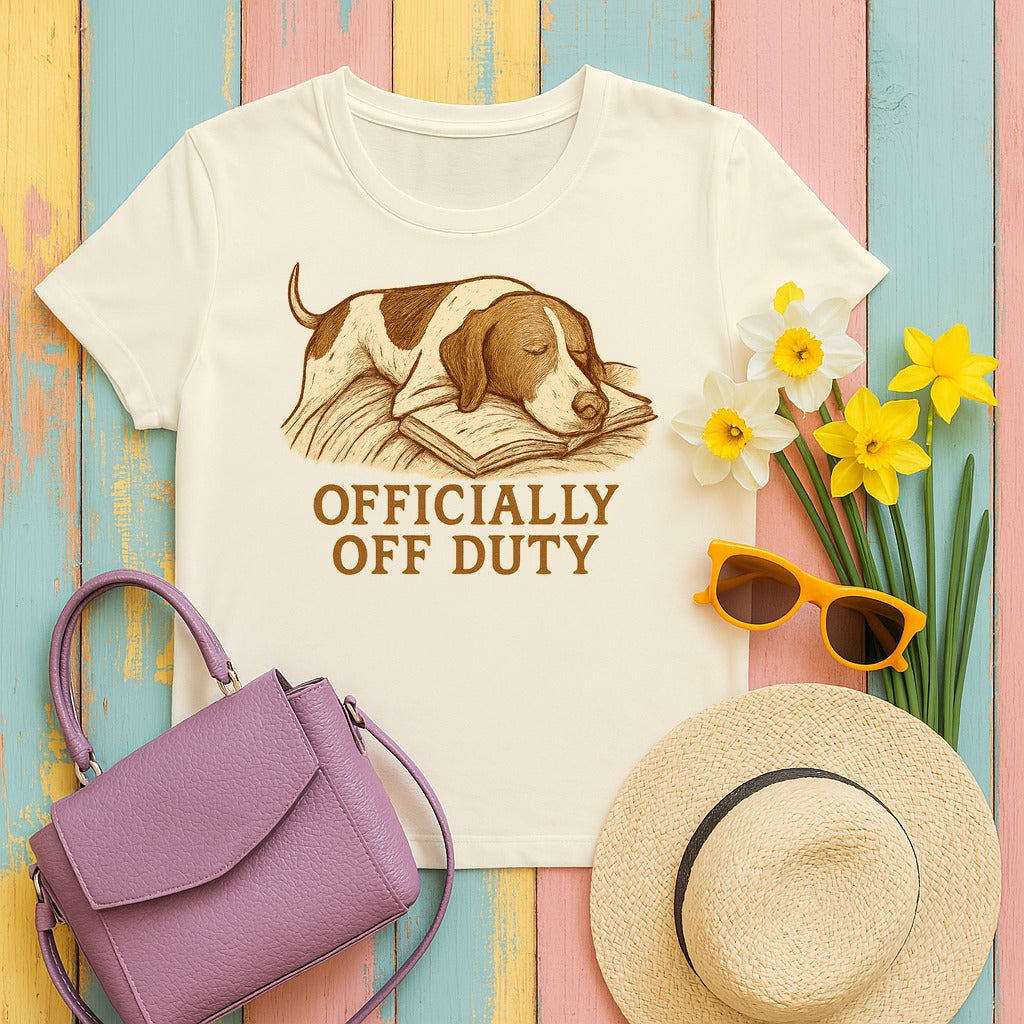 Pointer Officially Off Duty T-shirt in Natural