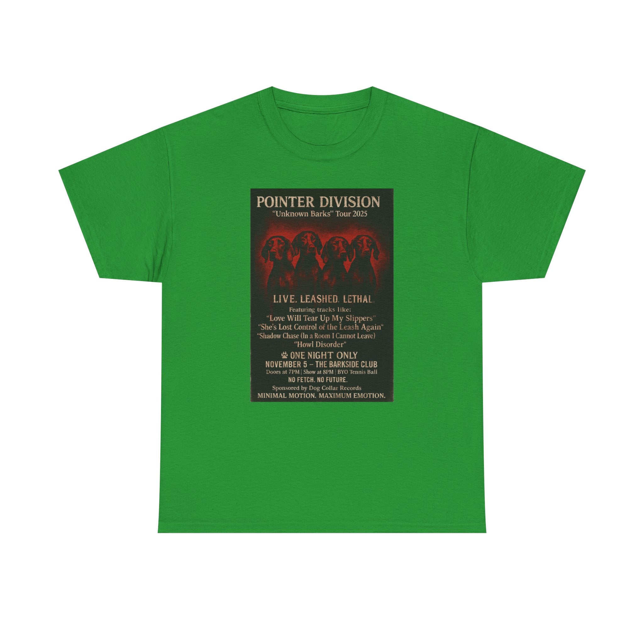 Pointer Division Unknown Barks Tour 2025 Concert T-Shirt
