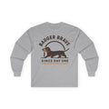 Badger Brave Dachshund Long Sleeve Tee in Sport Grey