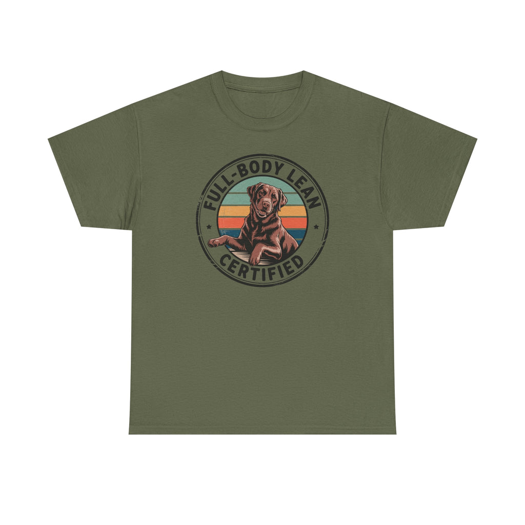 Full Body Lean Certified Chocolate Labrador Retriever T-Shirt
